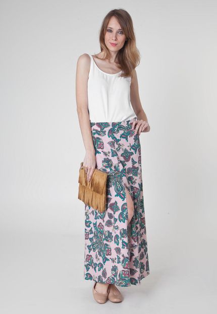 LONG SKIRT WITH SLIT: how to wear it?