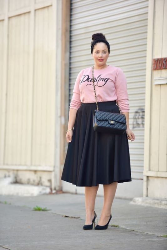 Plus Size Midi Skirt: +42 Magnificent Models and Looks!【2022】