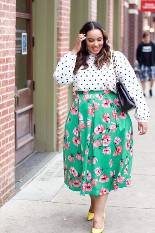 Jupe Midi Grande Taille : +42 Modèles et Looks Magnifiques !【2022】