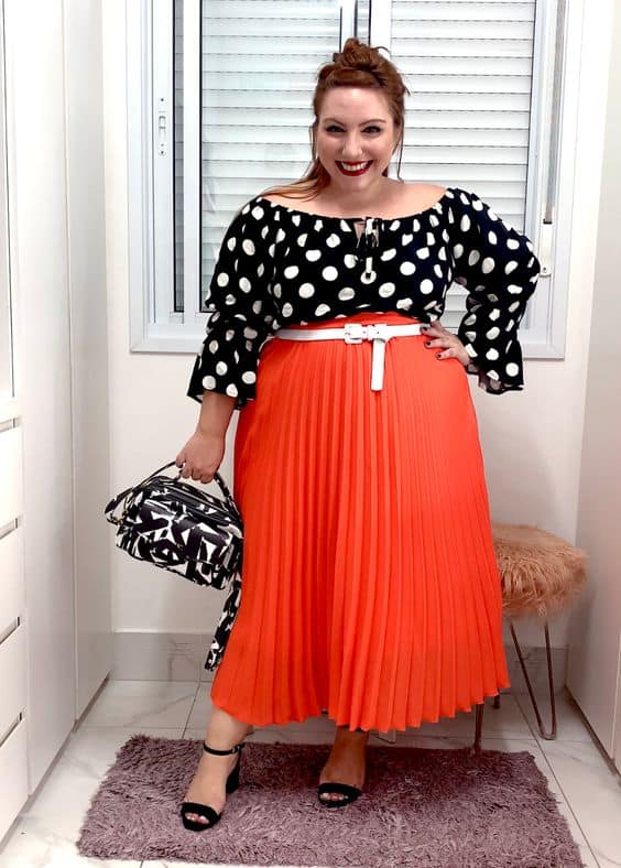 Plus Size Midi Skirt: +42 Magnificent Models and Looks!【2022】